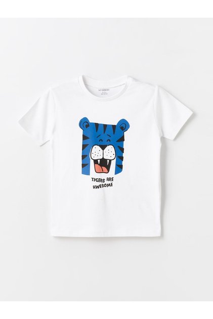 Crew Neck Short Sleeve T-Shirt for Baby Boy