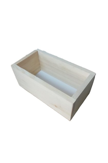 Natural Wood Pine Tree, Case, Box, Organizer Stand, 19x8.5x10.5 Cm.