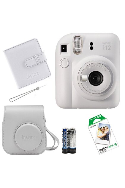 Fujifilm İnstax Mini 12 Fotoğraf Makinesi Çanta Albüm Askı Pil 10