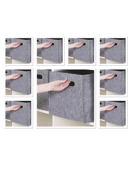 9 Pieces Multi-Purpose Felt Organizer In-Cabinet Box-tAAlu-economic