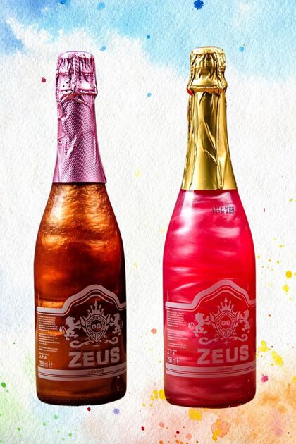 【ロミチャン　】ギャラクシー(CCドリンク28本付) ZEUS Simli Alkolsüz Sampanya- 2'li Paket (ÇİLEK & KARIŞIK MEYVE