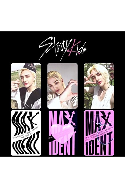 Kpop Dünyasi Stray Kıds Hyunjin '' Maxident '' Albüm Kart Seti
