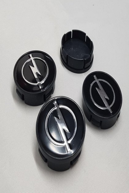 Jant Göbeği Opel 58/55 (55mm Yuva) 4'lü Set Siyah
