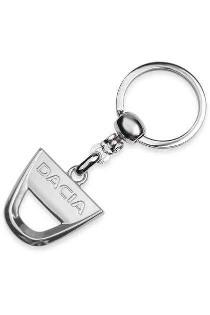 For Dacia Duster 2010-2018 Keychain Metal 3D Chrome Car Keyring