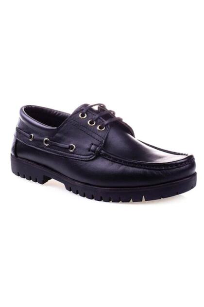 K-03 Genuine Leather Black Men's Shoes