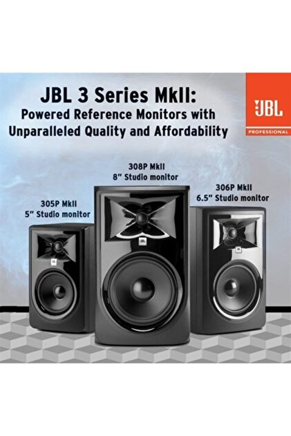 JBL 306p Mkıı 6,5'' 2 Yollu Aktif Monitör Hoparlör - Fiyatı, Yorumları
