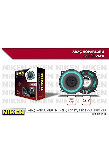 Niken 5'' - 13cm Oto Araç Hoparlörü 12v 130watt (1 ADET) - Fiyatı