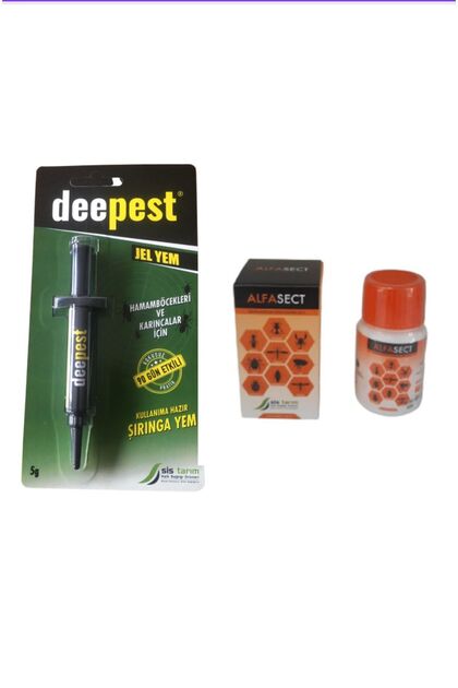 Deepest Hamamböceği Jel Yem/alfasect Sc50 Tüm Böcekler Için 2'li Karışım