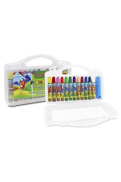 Alpino Pastel - 12-Color Corner Paint with Bag and Holder