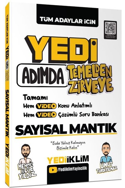 Yedi Adımda Temelden Zirveye Sayısal Mantık Video Konu Anlatımlı Video Çözümlü Soru Bankası