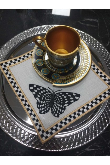 Mackenzie Butterfly Detailed Cocktail and Presentation Napkin 1 Piece