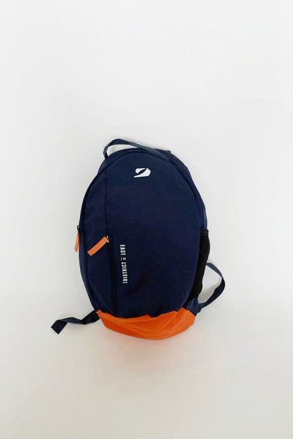 Navy Blue Orange Sports Backpack