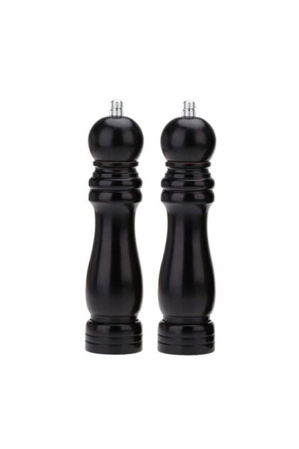 Wooden Spice Salt Grinder Mill Salt Shaker Spice Rack Set of 2 - 2 Pcs