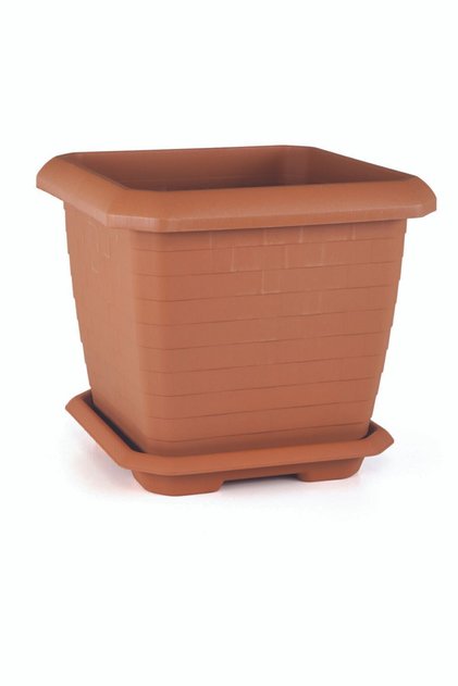Hisar Kare Saksı 25,5 Lt Kiremit