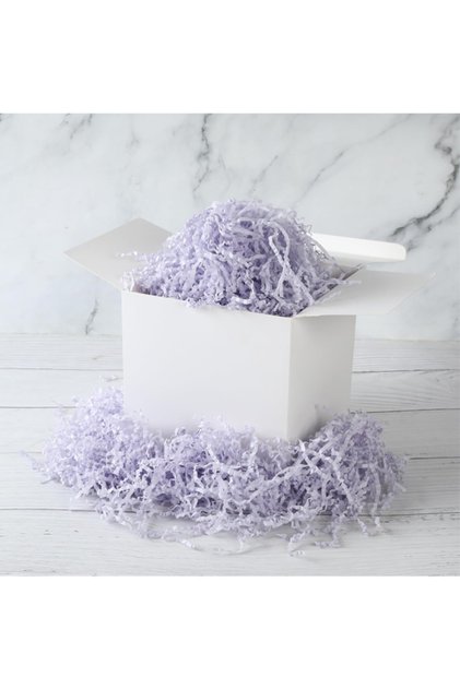 Zigzag Shredded Paper 500gr. Lilac 1 pc. Box Filling Material, Tissue Shredded Decorative Filling Material