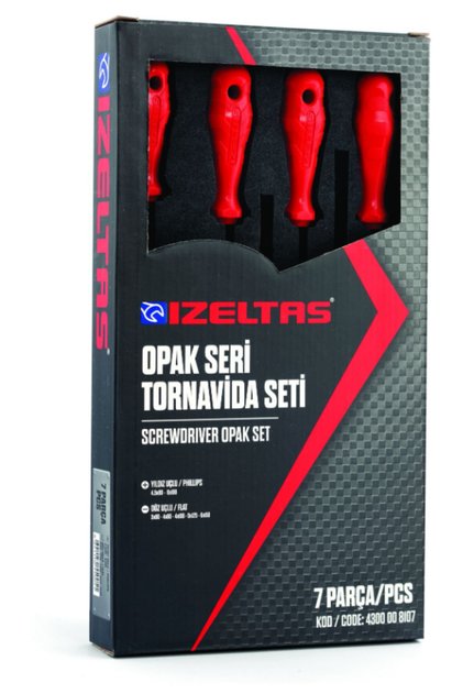 Izeltaş Opak Seri Tornavida Seti 7 Parça 4300008107