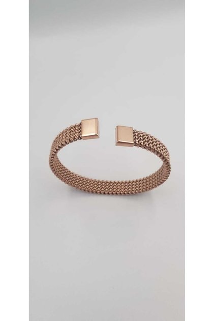 Men's Rose Color Straw Model Steel Wrist - Stainless Personalized