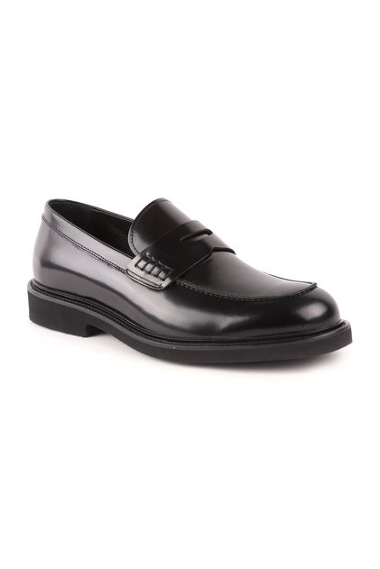L4841 Loafer Men's Leather Shoes Black