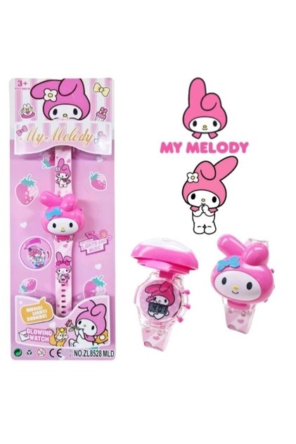 Cute Rabbit My Melody Melodyyy Lighted Musical Wristwatch Women Teen Girls Kids Birthday Gift