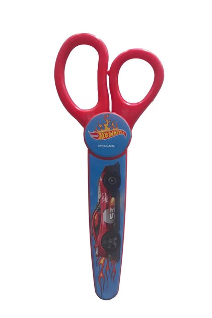 Lisanslı Hotwheels Ucu Küt Korumalı Makas HW-1666 Hotwheels Konsept Makas - 1 Adet Kırmızı