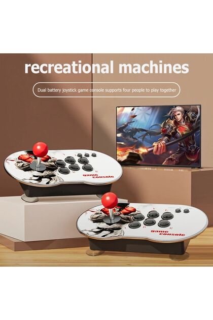 4K HD Klasik Nostalji Arcade Uyumlu Retro Joystick PS 1 Atari Çift Kişilik Konsolu 10000 Oyunlu