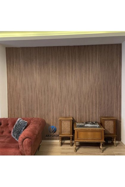 Akyürek Lb 2200 Model Açık Ceviz Dekor Profil Duvar Kaplama Panel Lambri