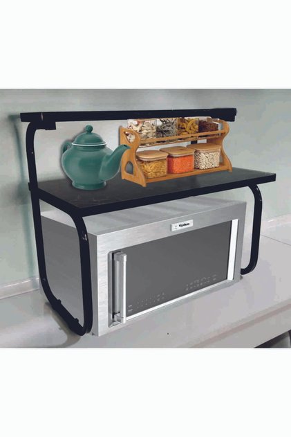 Mutfak Organizer Tezgah Üstü Metal Raflı Mikrodalga Fırın Airfryer Standı Çay Kahve Standı