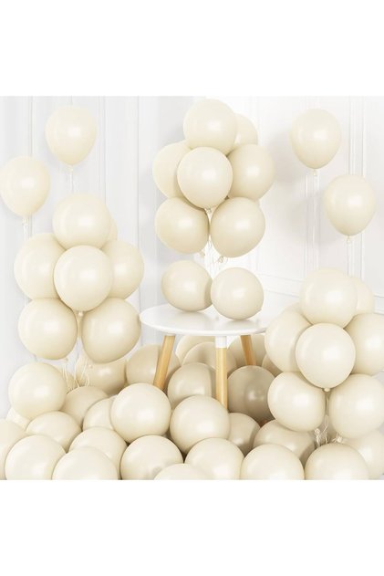 10 Sand Beige Balloons