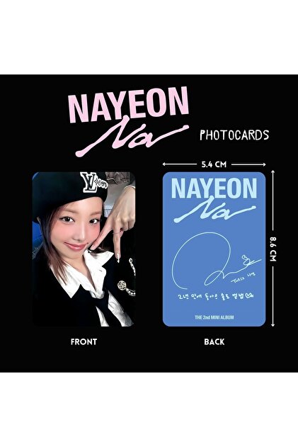 Kpop Dünyasi TWICE NAYEON '' NA '' Photocards Set -A- - Fiyatı
