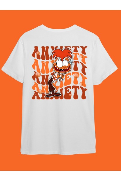 Reversed Face Characters Front and Back Print Unisex T-Shirt