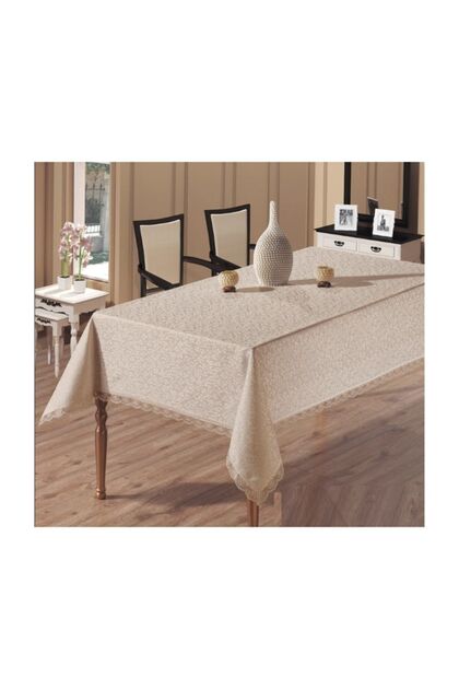 Kdk 8 Person Tablecloth Carefree Cappucino
