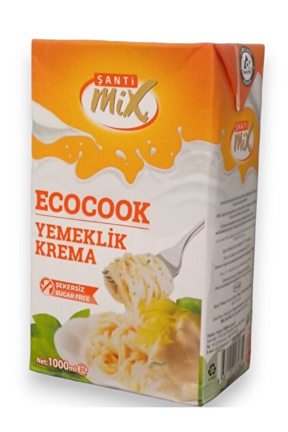 MİKS GIDA Şanti Mix (ŞANTİMİKS) Yemeklik Krema ECOCOOK Şekersiz