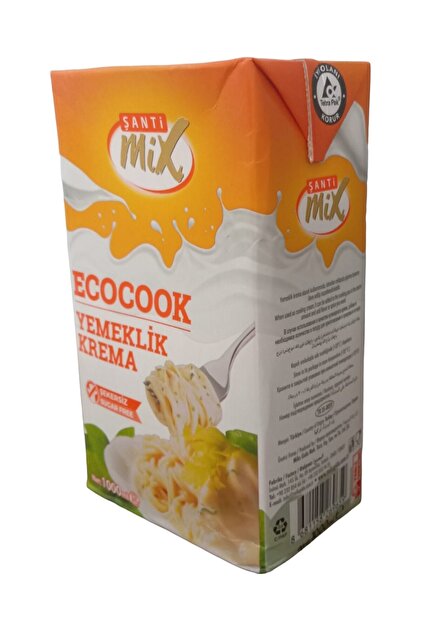 MİKS GIDA Şanti Mix (ŞANTİMİKS) Yemeklik Krema ECOCOOK Şekersiz