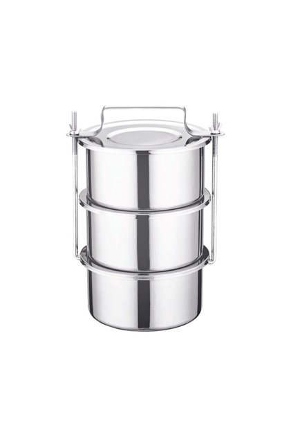 Sefer Tan Chrome Steel 3 Pieces 16*8 Cm for 4-5 Persons