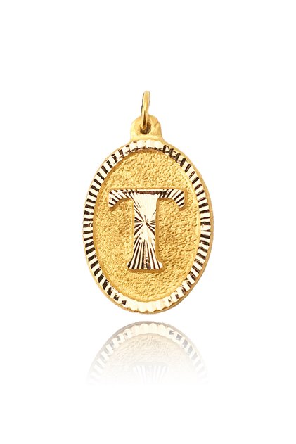 0.25 Gram 14 Ayar Altın Harf Kolye ucu