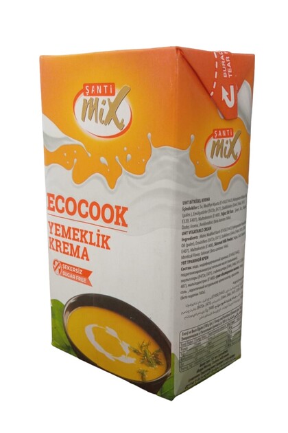 MİKS GIDA Şanti Mix (ŞANTİMİKS) Yemeklik Krema ECOCOOK Şekersiz