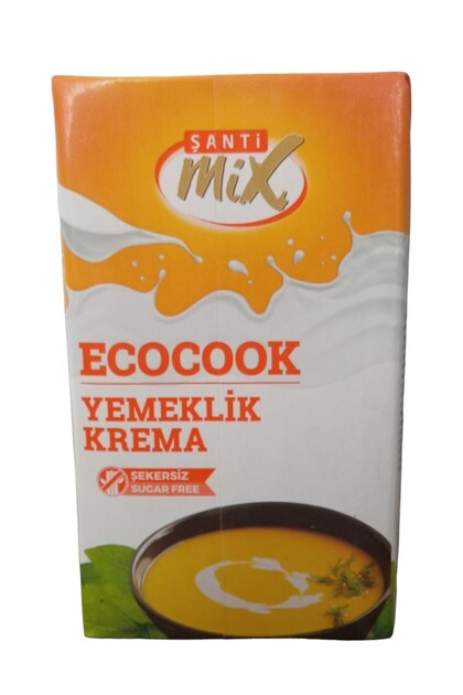 MİKS GIDA Şanti Mix (ŞANTİMİKS) Yemeklik Krema ECOCOOK Şekersiz
