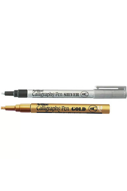 Kaligrafi Kalemi 993xf 2.5mm 2 farklı renk - 2 Adet Karma Renk Seti