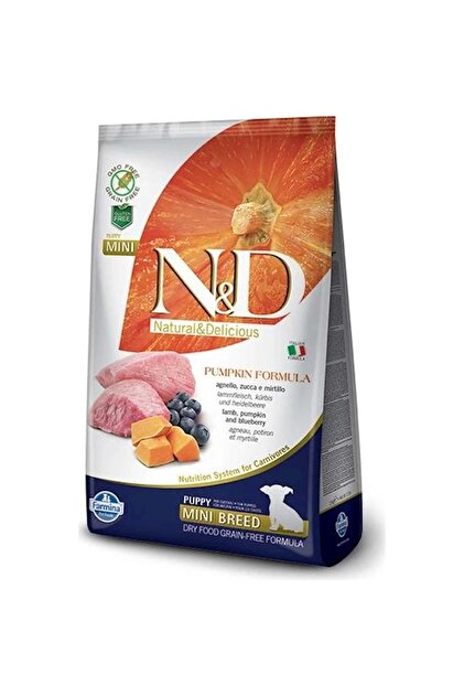 N & D Nd Pumpkin Tahılsız Kuzu Etli Ve Yaban Mersini Yavru Köpek