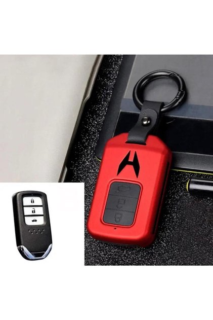 Honda Civic-Accord-Crv Velvet Red Key Case Cover