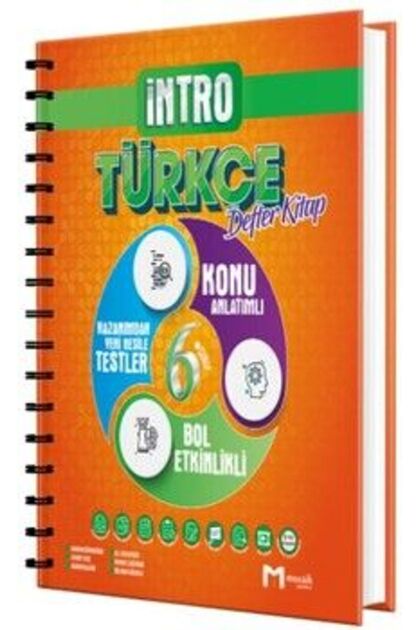Mozaik Yayınları Mozaik 6. Sınıf Türkçe Intro Defter Kitap 2024