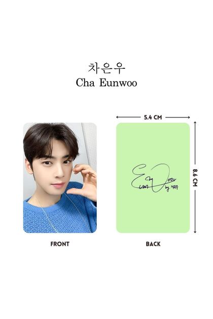 Kpop Dünyasi KDrama '' Cha eun woo '' Photocards Set - Fiyatı