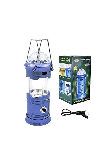 ROZIA Magic Cool Lights Kamp Lambası Fener 1w+6led+3 Renkli Led Xf