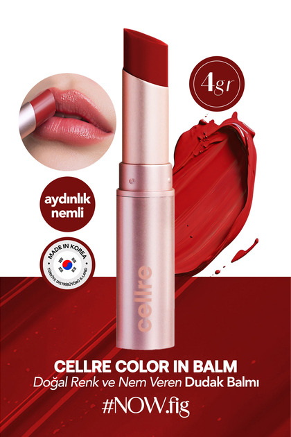 Doğal Renk ve Nemli Kore Dudak Balmı CELLRE Color in Balm