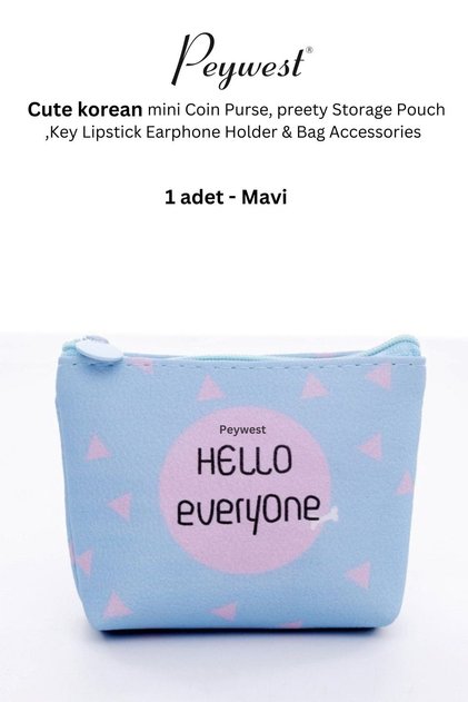Multi-Purpose Mini 11X9 cm Coin Purse Keychain Women's Small Hand Wallet