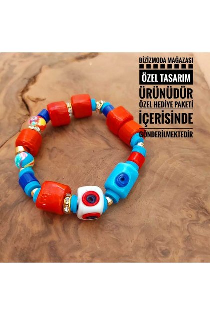 Glass Basement Bead Charm Murano Evil Eye Bead Bracelet Evil Eye Beaded Bracelet