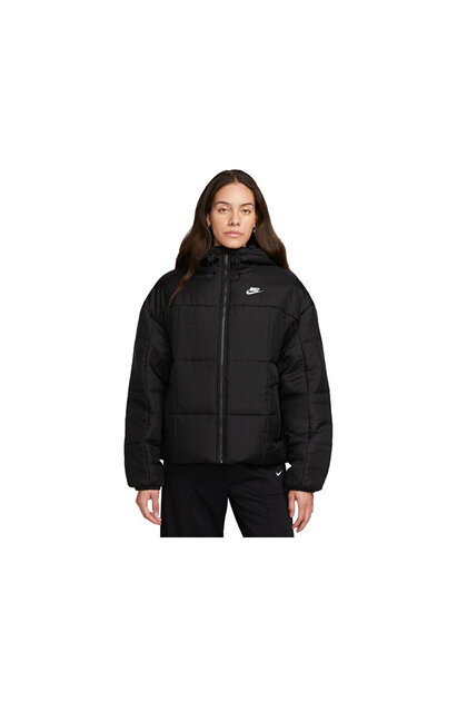 women's nike black puffer jacket