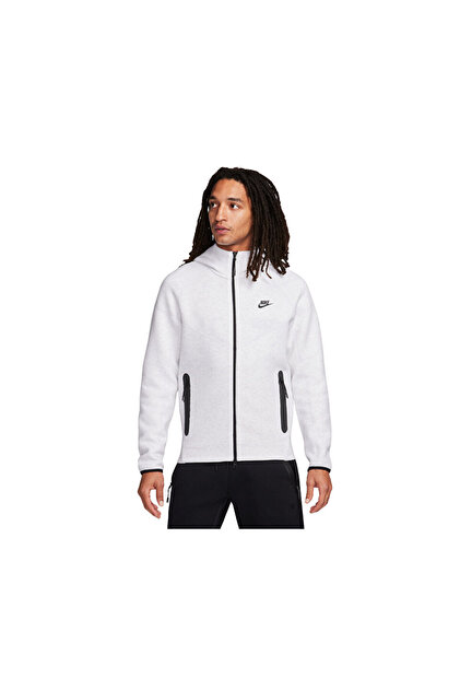 Nike Erkek Günlük Ceket M Nk Tch Flc Fz Wr Hoodıe FB7921-051 Gri