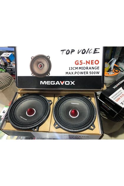 Megavox G5 Neo Seri 13 Cm Mıdrange 500 Vat Her Türlü Anfiye