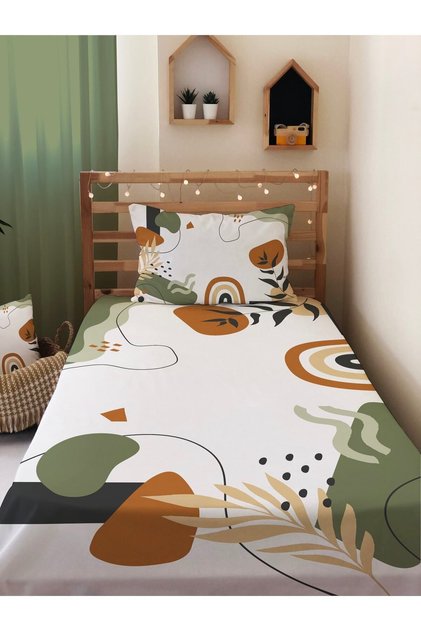 Bohemian Patterned Mixed Color Decorative Children's and Teenager's Bedspread